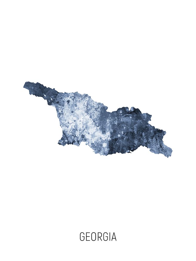 Georgia Watercolor Map