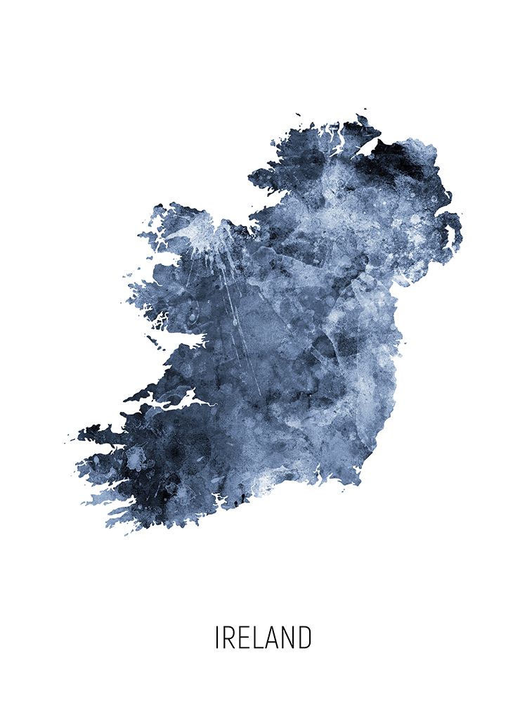 Ireland Watercolor Map