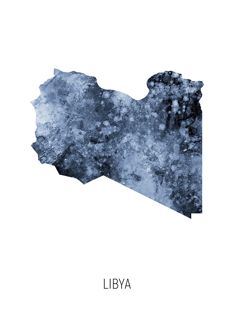 Libya Watercolor Map