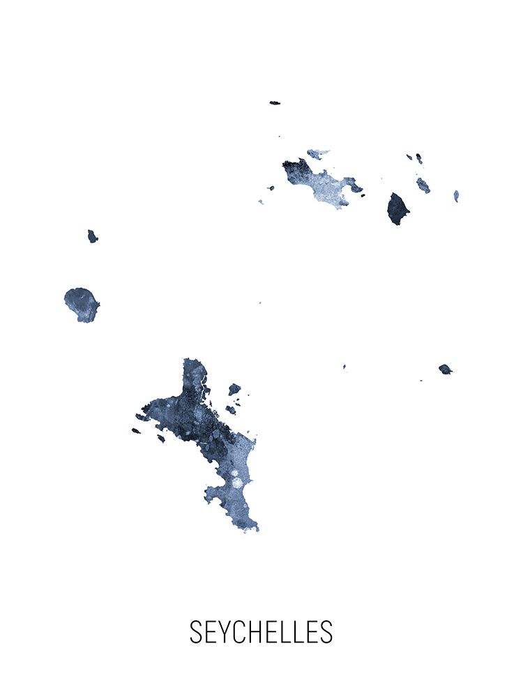 Seychelles Watercolor Map