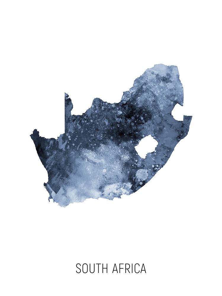 South Africa Watercolor Map
