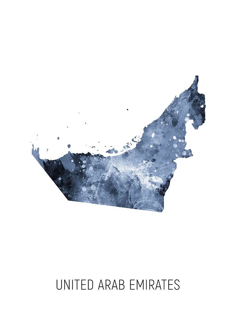 United Arab Emirates Watercolor Map