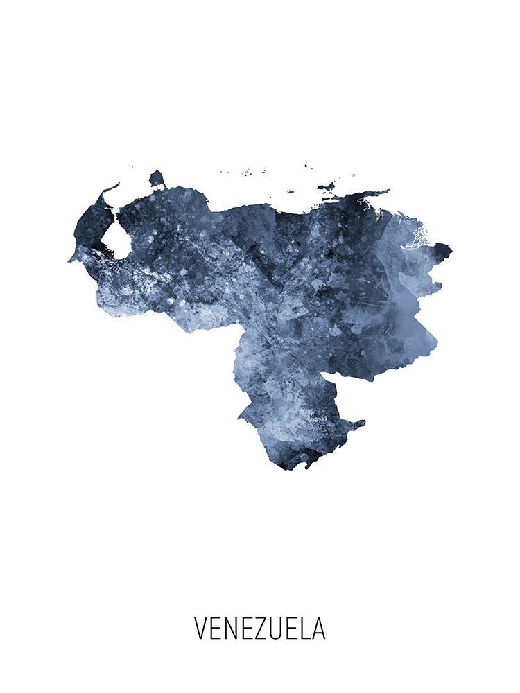 Venezuela Watercolor Map