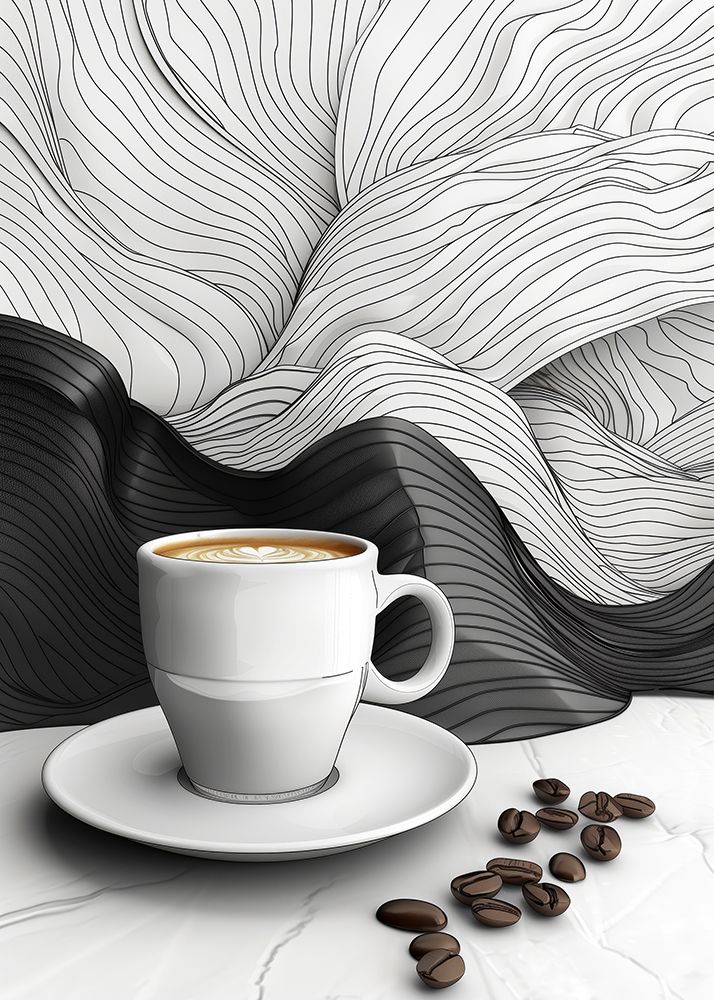 I Love Coffee Food Illustration Art (3)