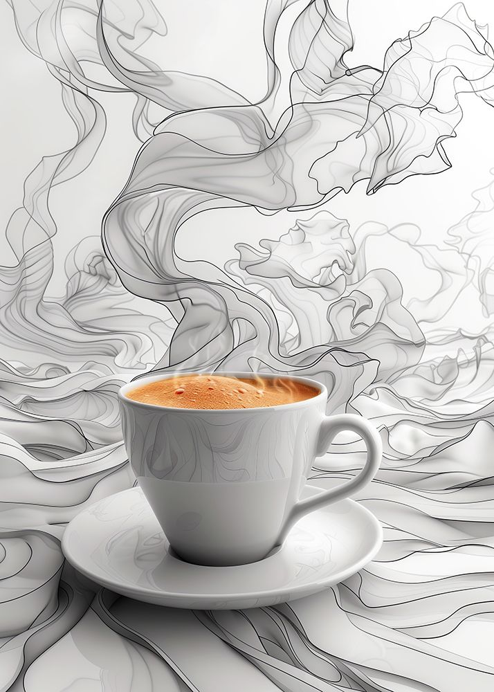 I Love Coffee Food Illustration Art (7)