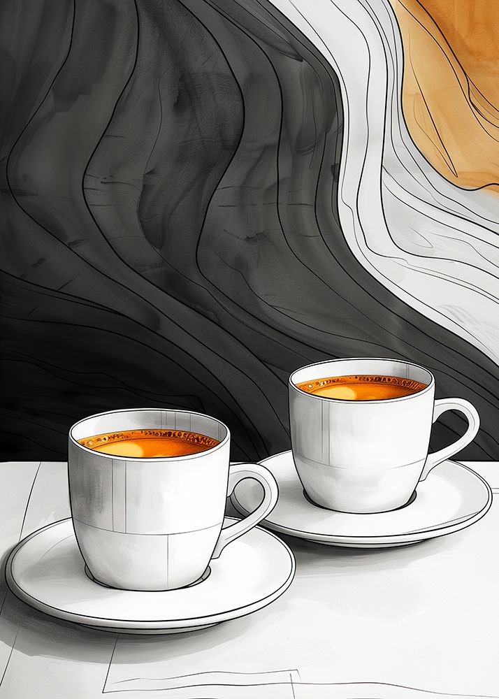 I Love Coffee Food Illustration Art (12)
