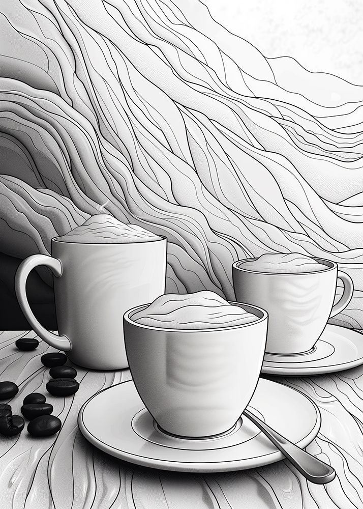 I Love Coffee Food Illustration Art (13)