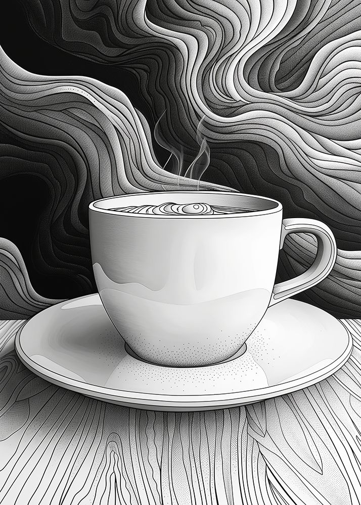 I Love Coffee Food Illustration Art (17)