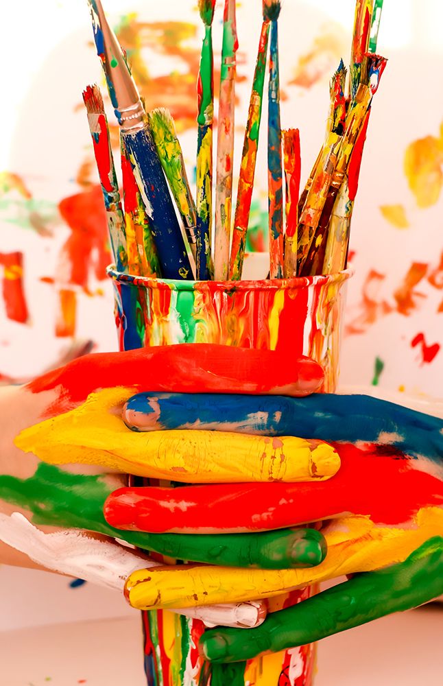 The colors of the hands