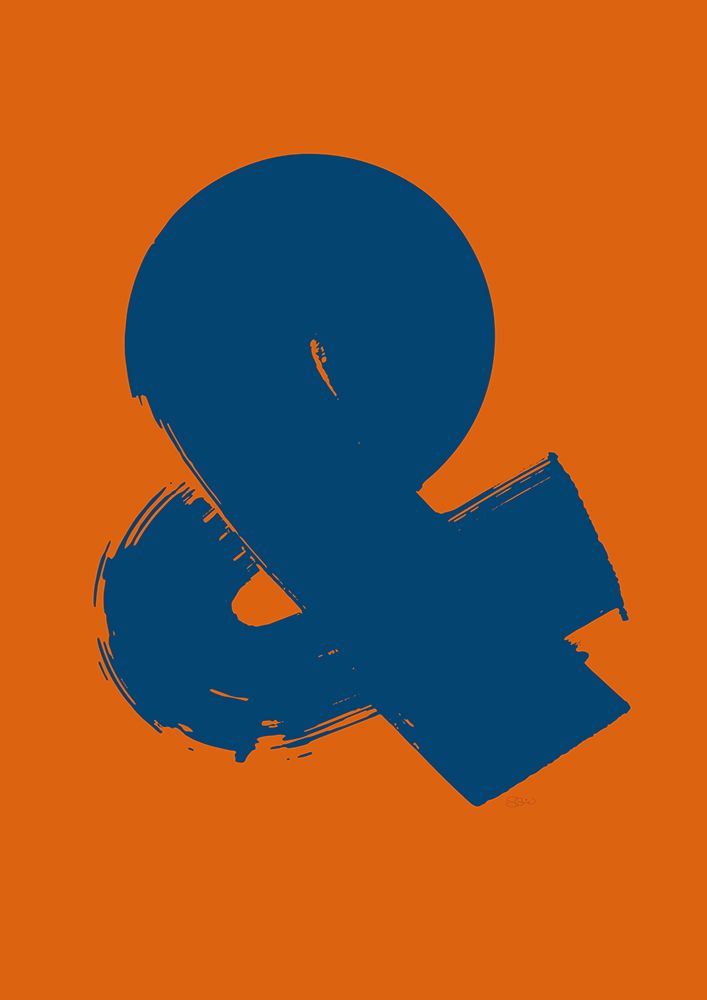 Ampersand OrangeBlue
