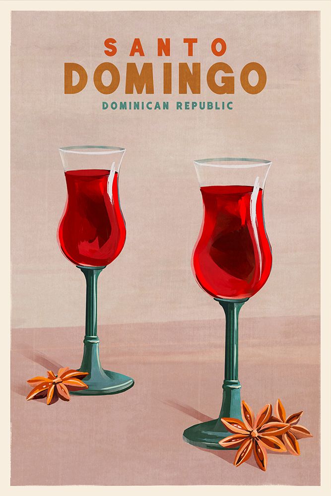 Santo Domingo Dominican Republic Cocktail Art