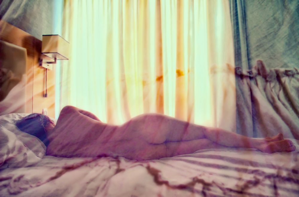 Through tulle...
