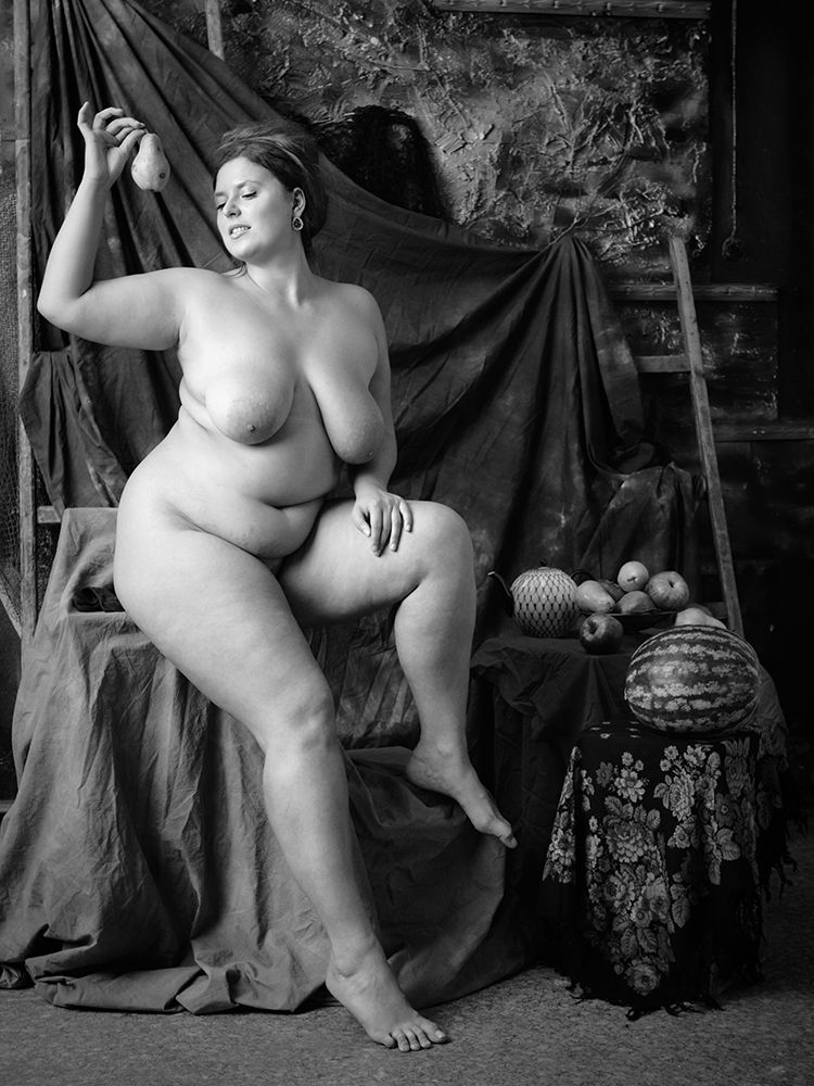 Portrait Of A Girl With A Pear