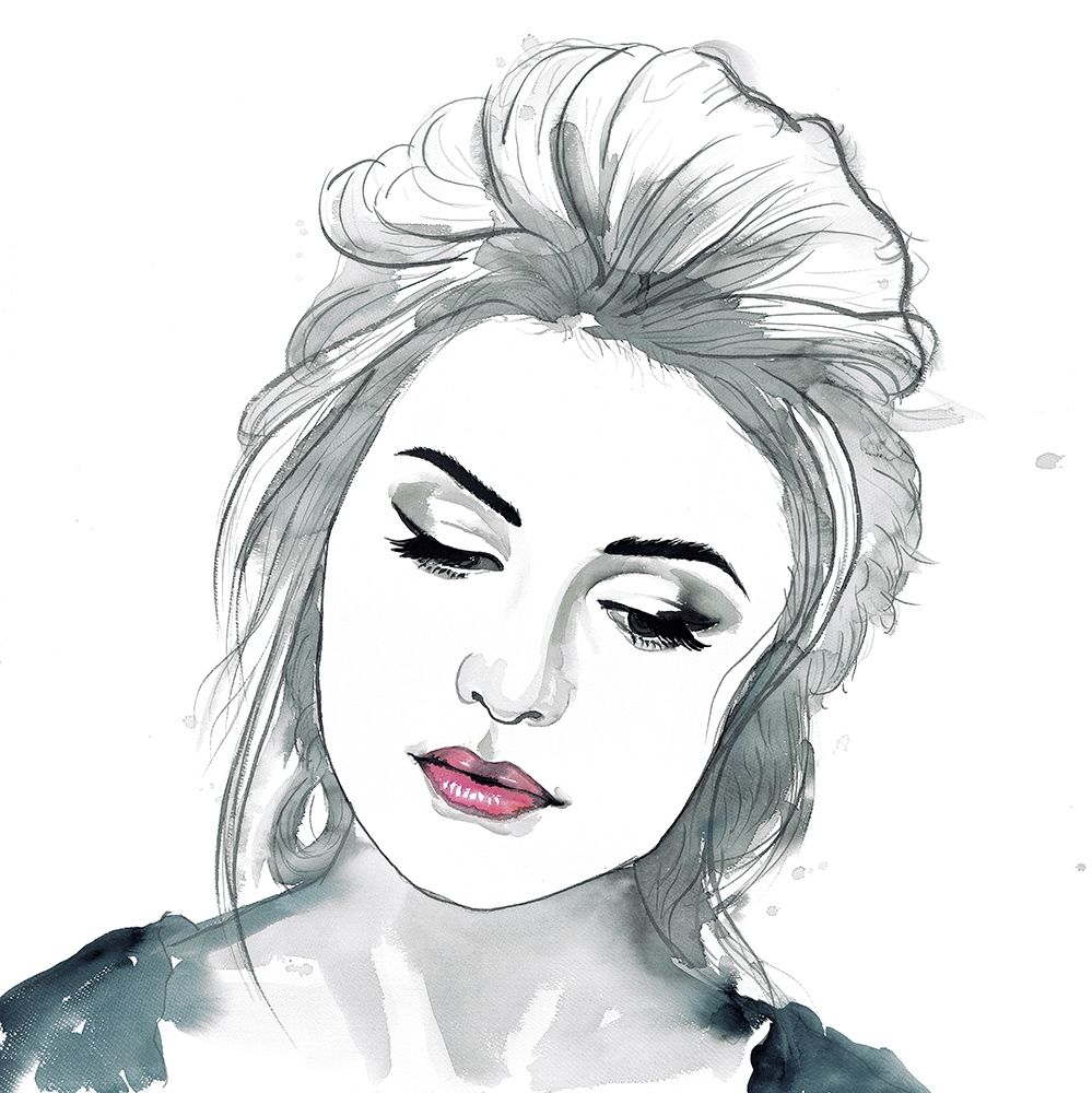 WATERCOLOR DELICATE WOMAN