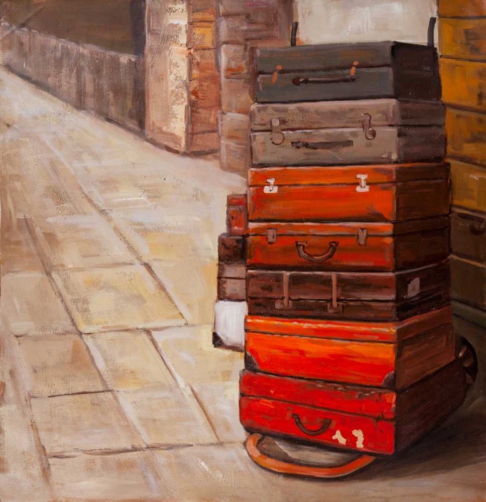 Old Traveling Suitcases