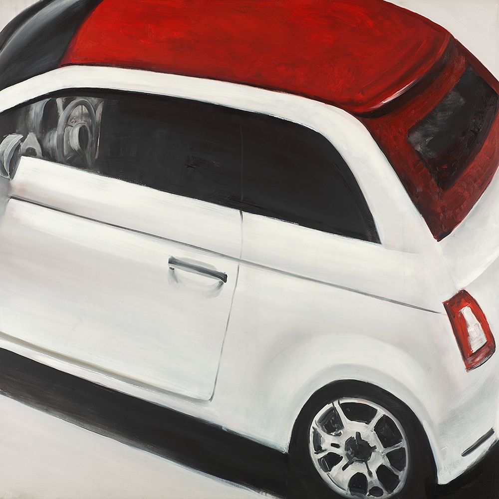 ITALIAN RED AND WHITE CAR