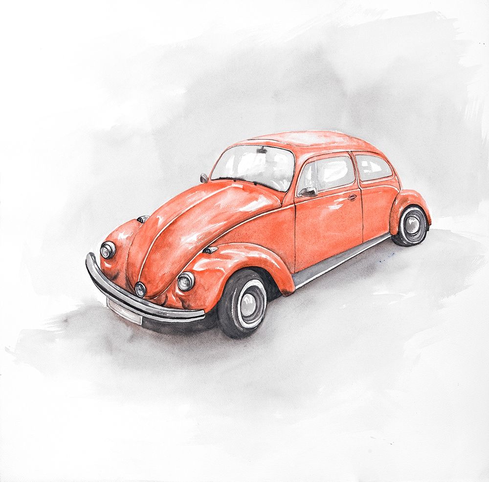 Vintage Red Beetle