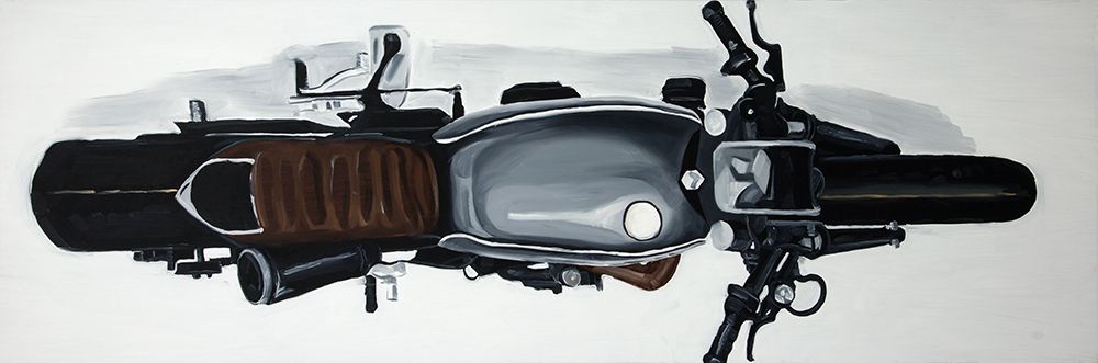 OVERHEAD VIEW OF A MOTORBIKE