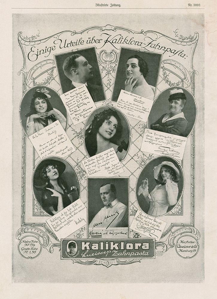 Vintage toothpaste advertising