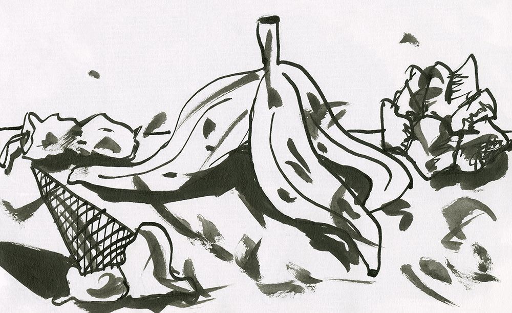 Still Life with Banana and ice cream