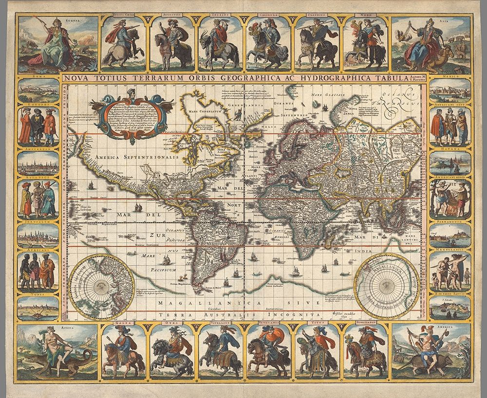 Nova Totius Terrarum Orbis Tabula, 1652
