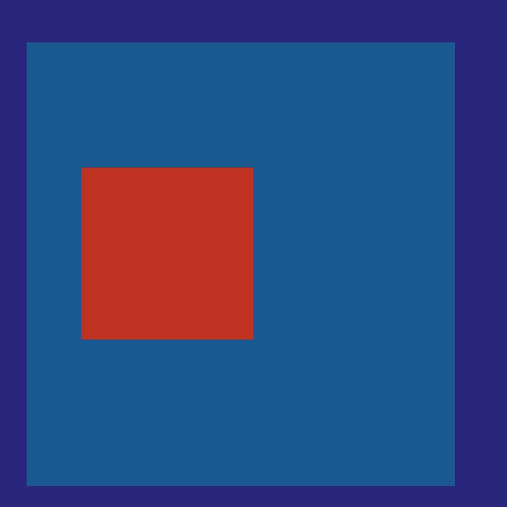 Red Square on Blue