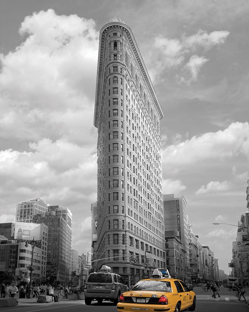 Yellow Cabs at Flatiron Building