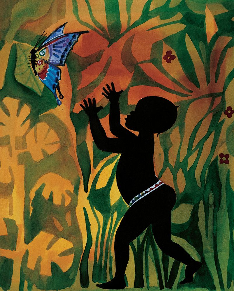 Boy Chasing Butterfly