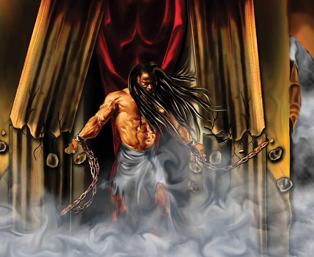 Samson in the Temple