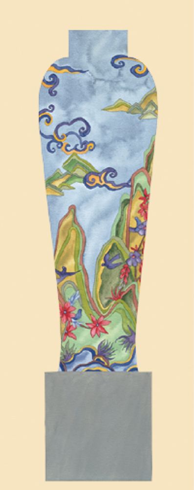 Oriental Vase Blue