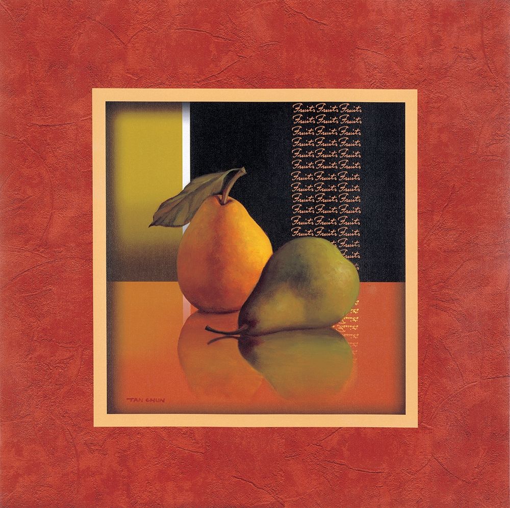Pears with Red Border