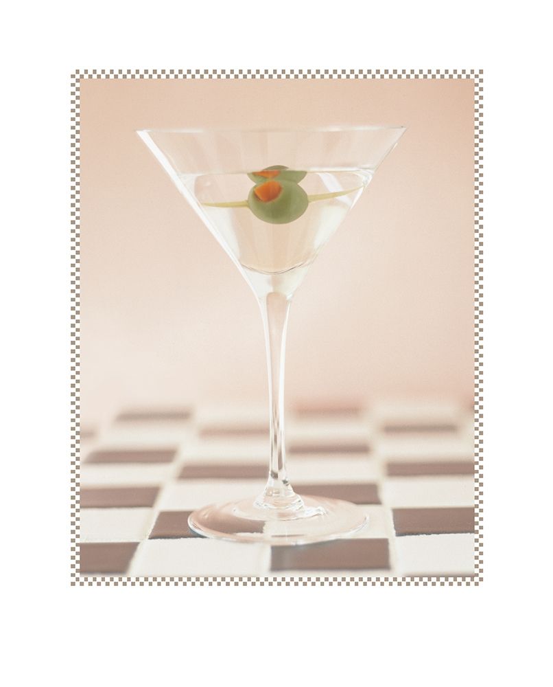 Martini with Olive Purple