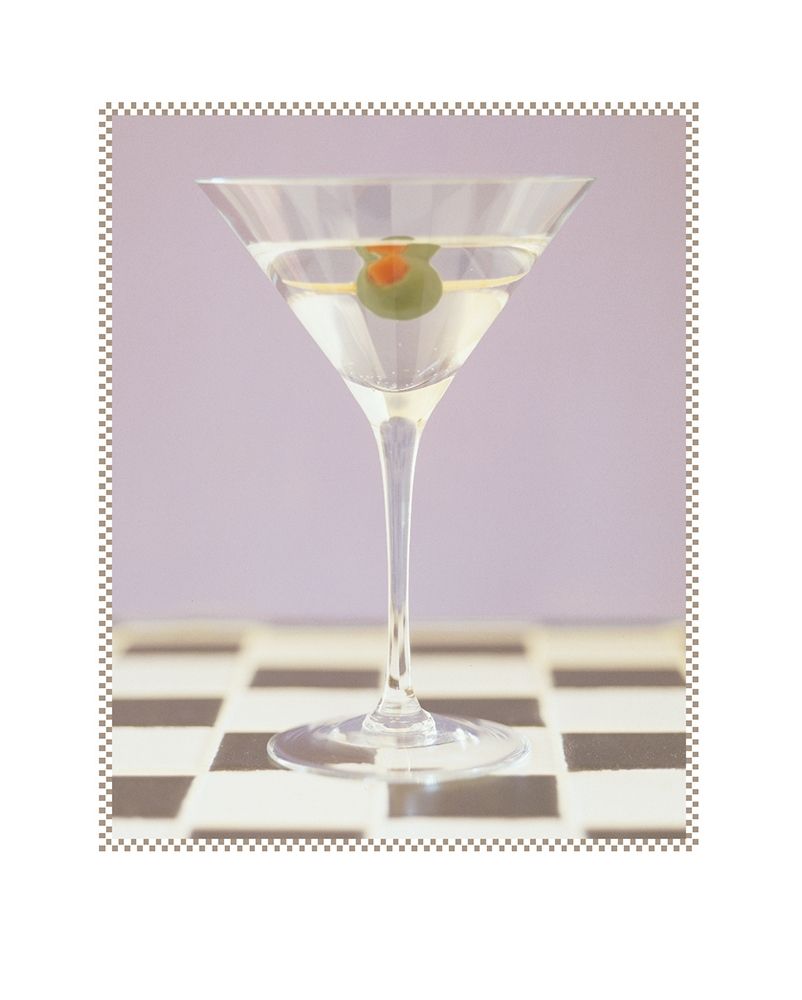 Martini with Olive Pink