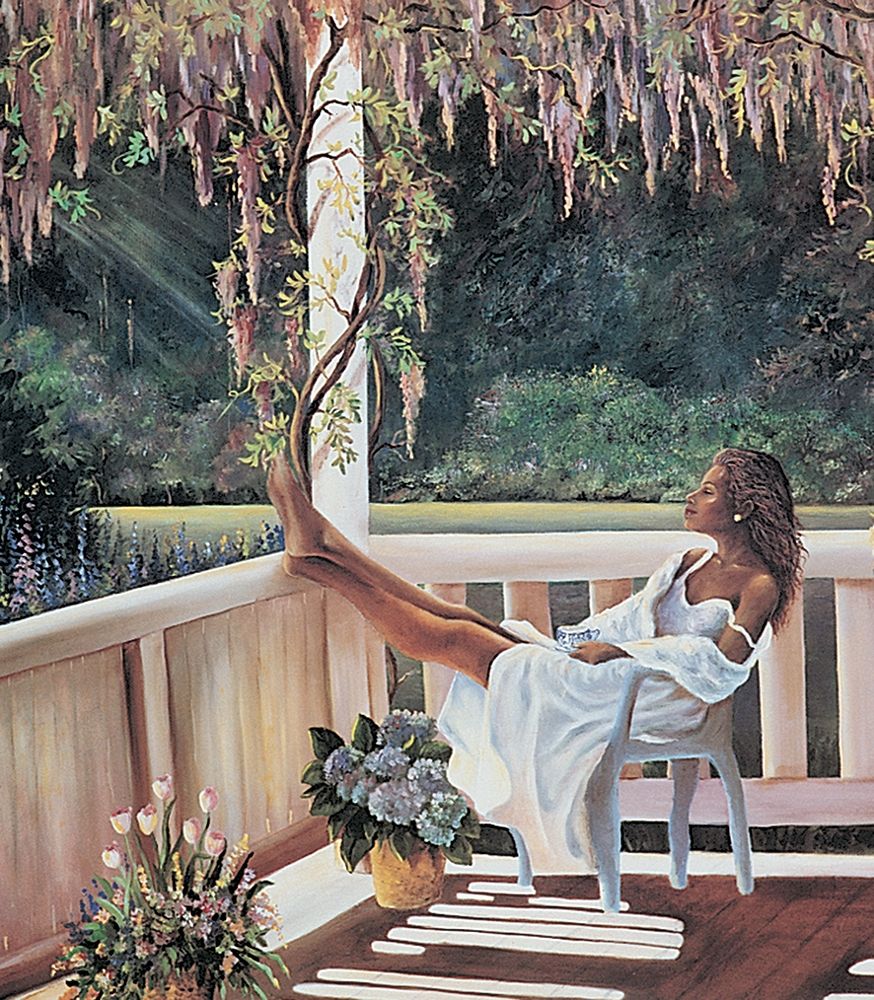 Relaxing on the Porch