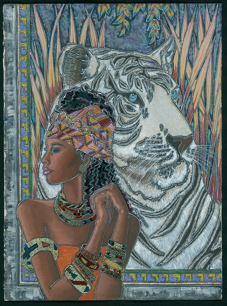 Nubian Princess and Tiger
