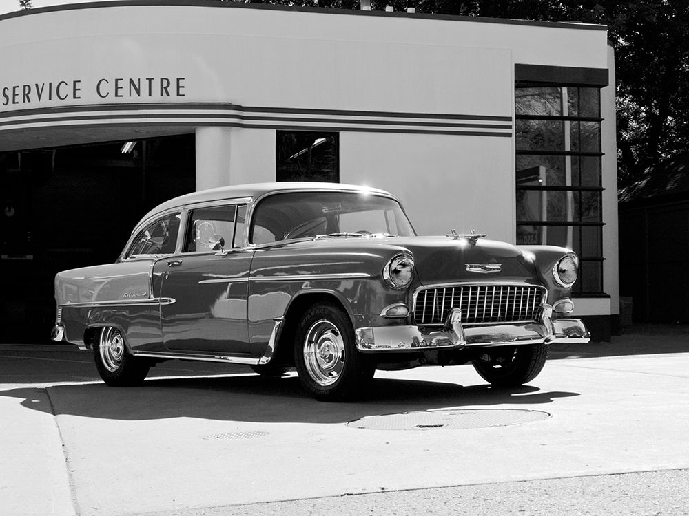 1955 Chev Belair 7 BandW