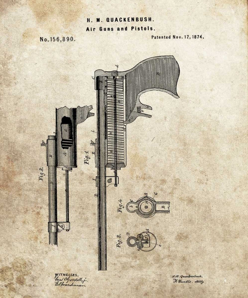 Air Guns and Pistols - 1874