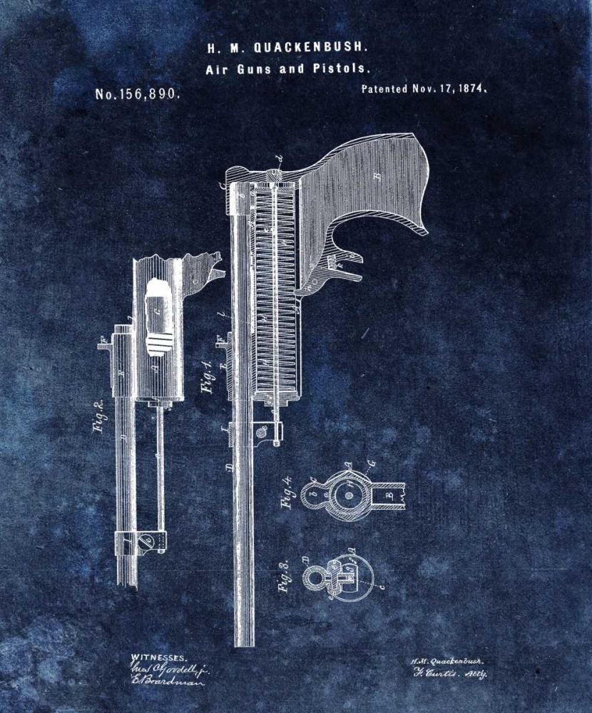 Air Guns and Pistols - 1874- Blue