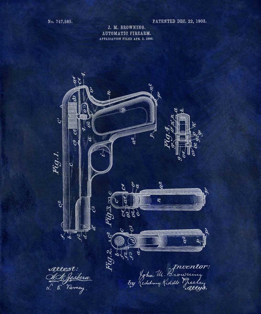 Automatic Firearm - 1902-Blue