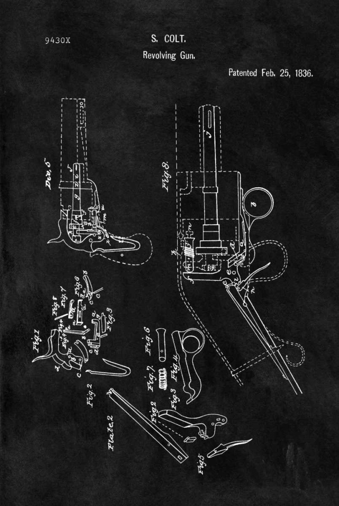 Colt-Revolving Gun - 1836-Black