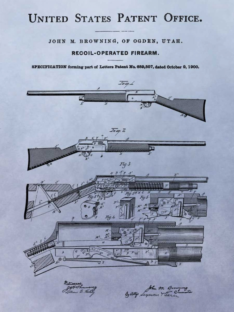 Browning Recoil Firearm - 1900