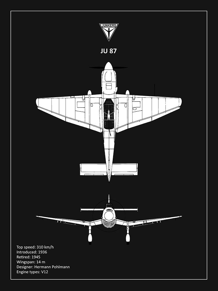 BP Junkers JU87 Black
