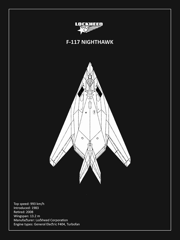 BP Lockheed F22 Raptor Black