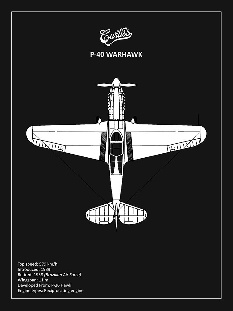 BP P-40 Warhawk Black