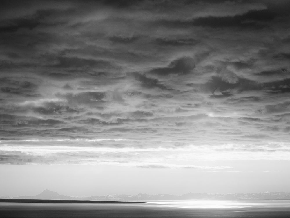 Black and white cloud formatio