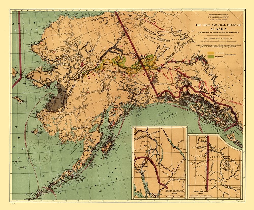 Alaska Gold Coal - Walcott 1898