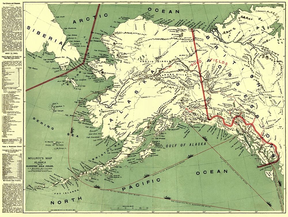 Klondyke Gold Fields Transportation Alaska