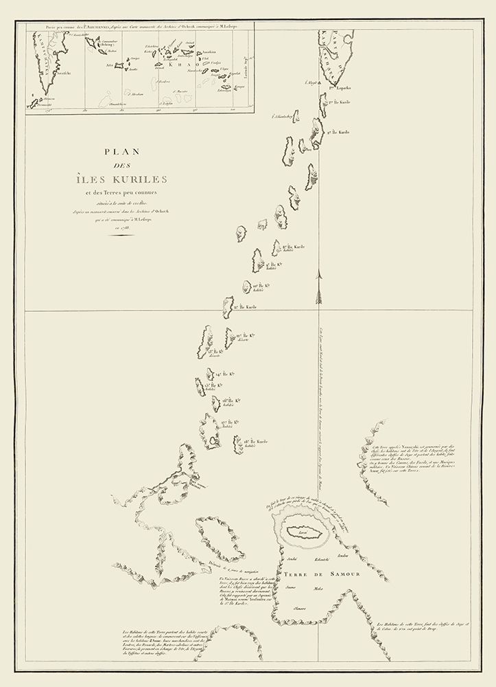 Kuriles Islands Alaska - LImprimerie 1797