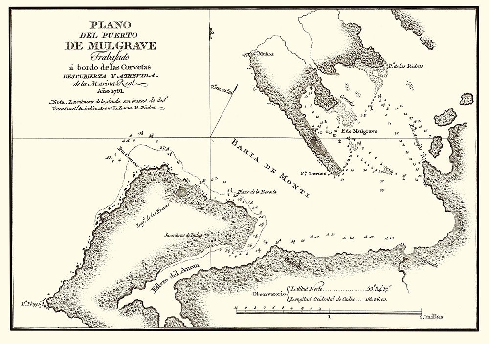 Puerto de Mulgrave Alaska - Espinosa y Tello 1802
