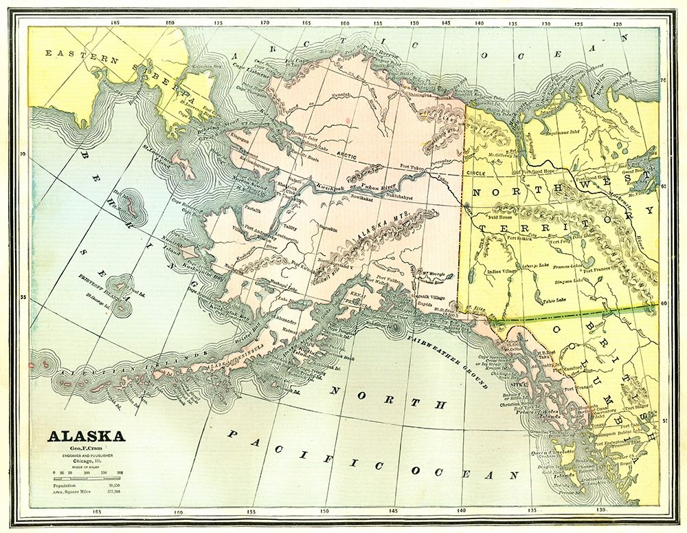Alaska - Cram 1886